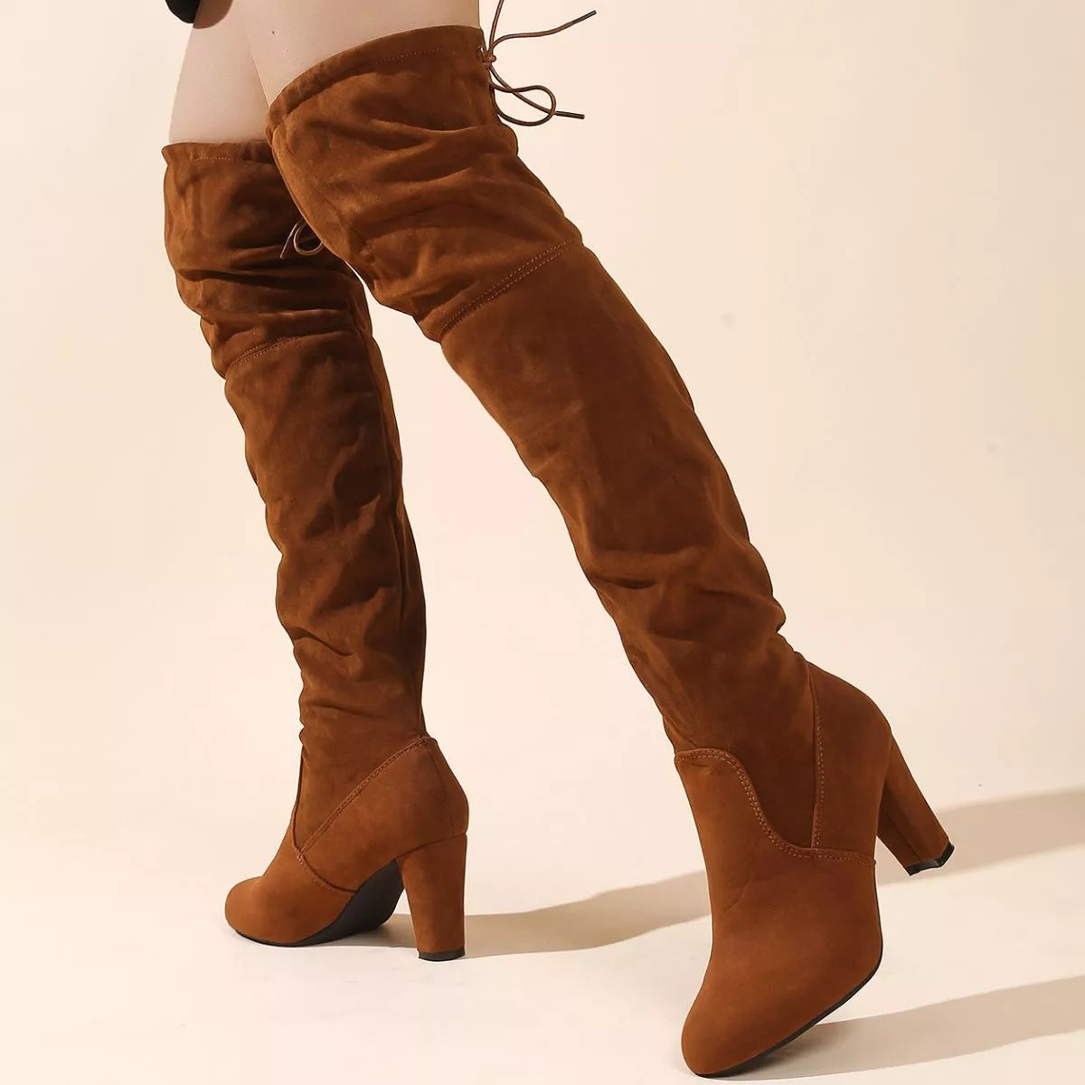 Over-the-Knee High Heel Boots
