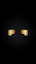 Gold Cuff with Sculpted Edges